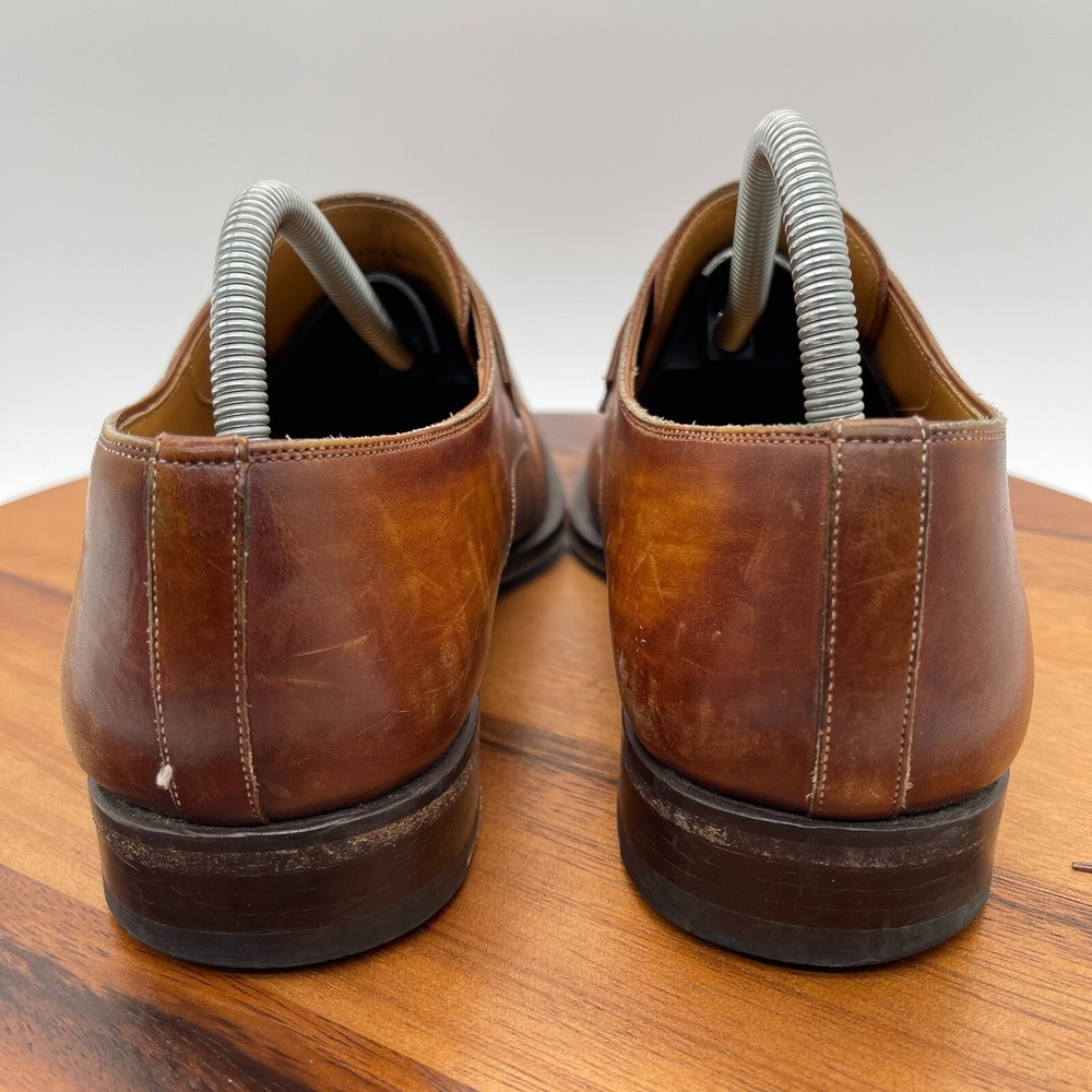 Magnanni Marco Mens 9 Monk Strap Cuero Loafer Dress Shoes Brown Leather 13276 - Picture 5 of 11
